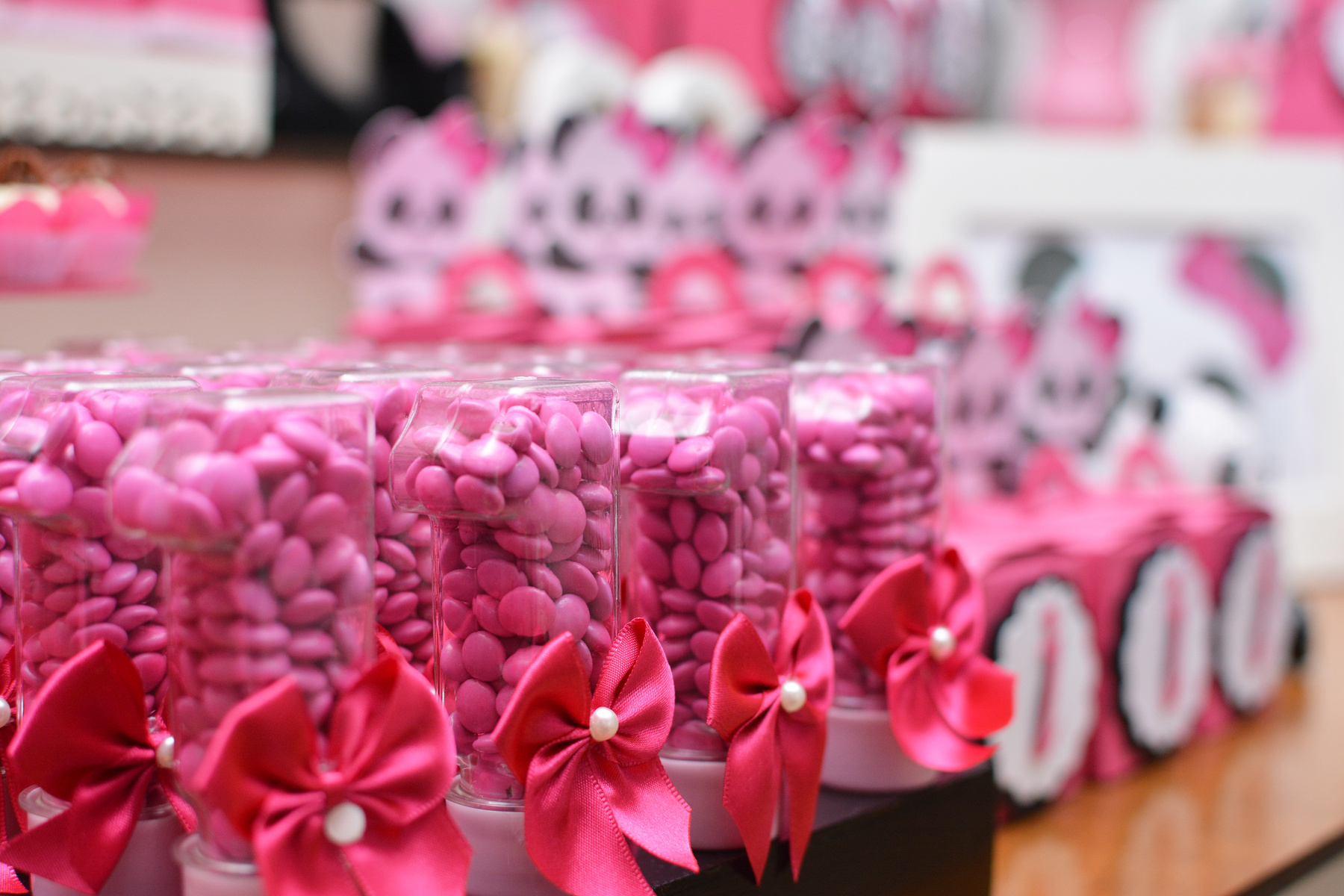 Chocolate confetti Sweets, cakes and girl birthday party decoration details