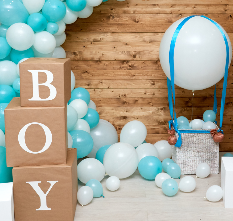 Baby shower party for boy.