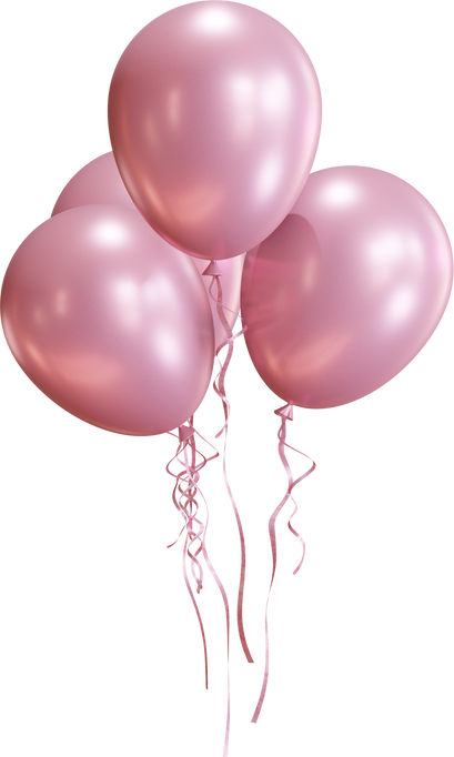 3D Pink Balloons